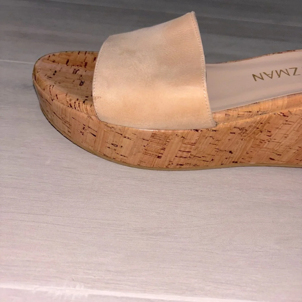 STUART WEITZMAN Summer Suede Wedge Sandals In Neutral Size US 9.5 $ 375